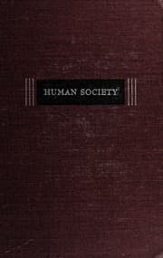 Cover of Human society