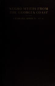 Cover of Negro myths from the Georgia coast, told in the vernacular