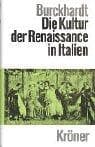 Cover of Die Cultur der Renaissance in Italien