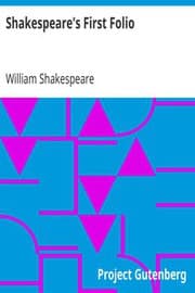 Cover of Shakespeare's First Folio (35 plays)