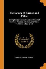 Cover of Dictionary of Phrase and Fable