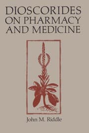Cover of Dioscorides on pharmacy and medicine