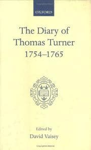 Cover of The diary of Thomas Turner, 1754-1765