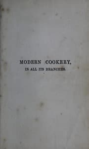 Cover of Modern cookery, in all its branches