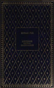 Cover of Histoires extraordinaires (Balloon-Hoax / Berenice / Black Cat / Cask of Amontillado / Colloquy of Monos and Una / Conversation of Eiros and Charmi / Descent into the Maelström / Devil in the Belfry / Facts in the Case of M. Valdemar / Fall of the House of Usher / Four Beasts in One / Gold-Bug / Hop-Frog / King Pest / Ligeia / Lionizing / Man of the Crowd / Masque of the Red Death / Mesmeric Revelation / Metzengerstein / Morella / MS. Found in a Bottle / Murders in the Rue Morgue / Oval Portrait / Pit and the Pendulum / Power of Words / Purloined Letter / Shadow / SilenceIsland of the Fay / Some Words with a Mummy / Tale of the Ragged Mountains / Tell-Tale Heart / Unparalleled Adventure of One Hans Pfaall / William Wilson)