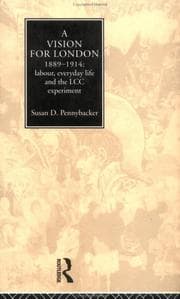 Cover of A vision for London, 1889-1914