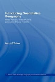 Cover of Introducing quantitative geography
