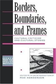 Cover of Borders, boundaries, and frames