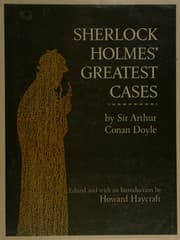Cover of Sherlock Holmes' Greatest Cases (Adventure of the Blue Carbuncle / Adventure of the Musgrave Ritual / Adventure of the Speckled Band / Hound of the Baskervilles / Red-Headed League / Scandal in Bohemia / Silver Blaze)