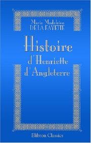 Cover of Histoire d'Henriette d'Angleterre