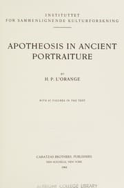 Cover of Apotheosis in ancient portraiture