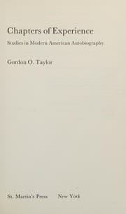 Cover of Chapters of Experience