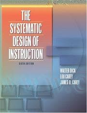 Cover of The systematic design of instruction
