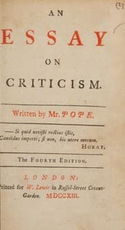 Cover of Essay on criticism