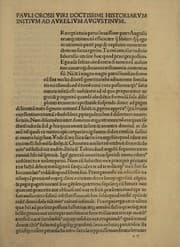 Cover of Pauli Orosii uiri doctissimi historiarum initium ad Aurelium Augustinum