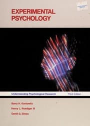 Cover of Experimental psychology