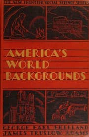 Cover of America's world backgrounds