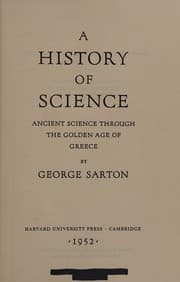 Cover of The history of science