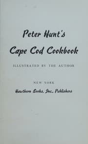 Cover of Peter Hunt's Cape Cod Cookbook