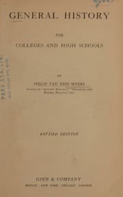 Cover of General history for colleges and high schools