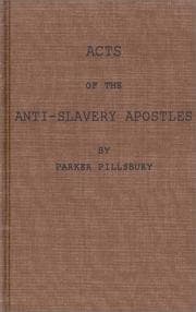 Cover of Acts of the anti-slavery apostles