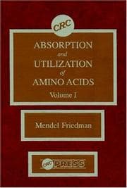 Cover of Absorption and utilization of amino acids