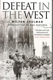 Cover of Defeat in the West