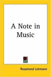 Cover of A note in music