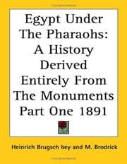 Cover of Egypt under the Pharaohs