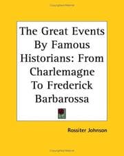 Cover of The Great Events by Famous Historians