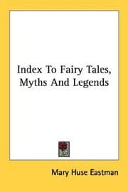 Cover of Index to fairy tales, myths and legends