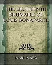 Cover of Der 18. Brumaire des Louis Bonaparte