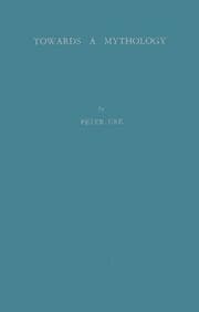 Cover of Towards a mythology