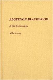 Cover of Algernon Blackwood