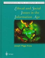 Cover of Ethical and social issues in the information age