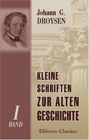 Cover of Kleine Schriften zur alten Geschichte