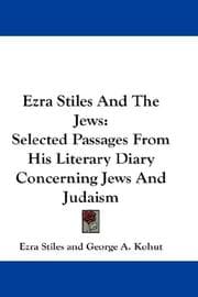 Cover of Ezra Stiles and the Jews