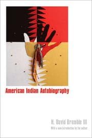 Cover of American Indian autobiography