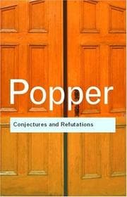 Cover of Conjectures and refutations