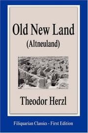 Cover of Old New Land (Altneuland)