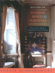 Cover of History of interior design and furniture