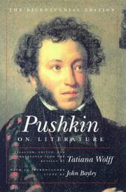 Cover of Pushkin on literature