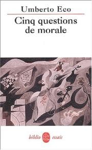 Cover of Cinq questions de morale