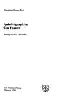 Cover of Autobiographien von Frauen