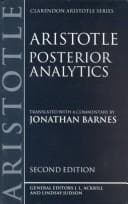 Cover of Posterior analytics