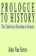Cover of Prologue to history