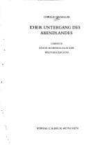 Cover of Der Untergang des Abendlandes