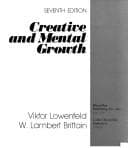 Cover of Creative and mental growth