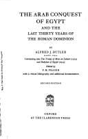 Cover of The Arab conquest of Egypt and the last thirty years of the Roman dominion