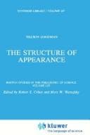 Cover of The structure of appearance